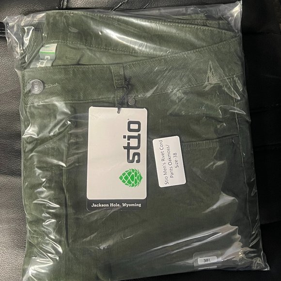 Nwt! Stio Men's Rivet Cord Pants Oakmoss/ Size-38W x 34L - Picture 11 of 11